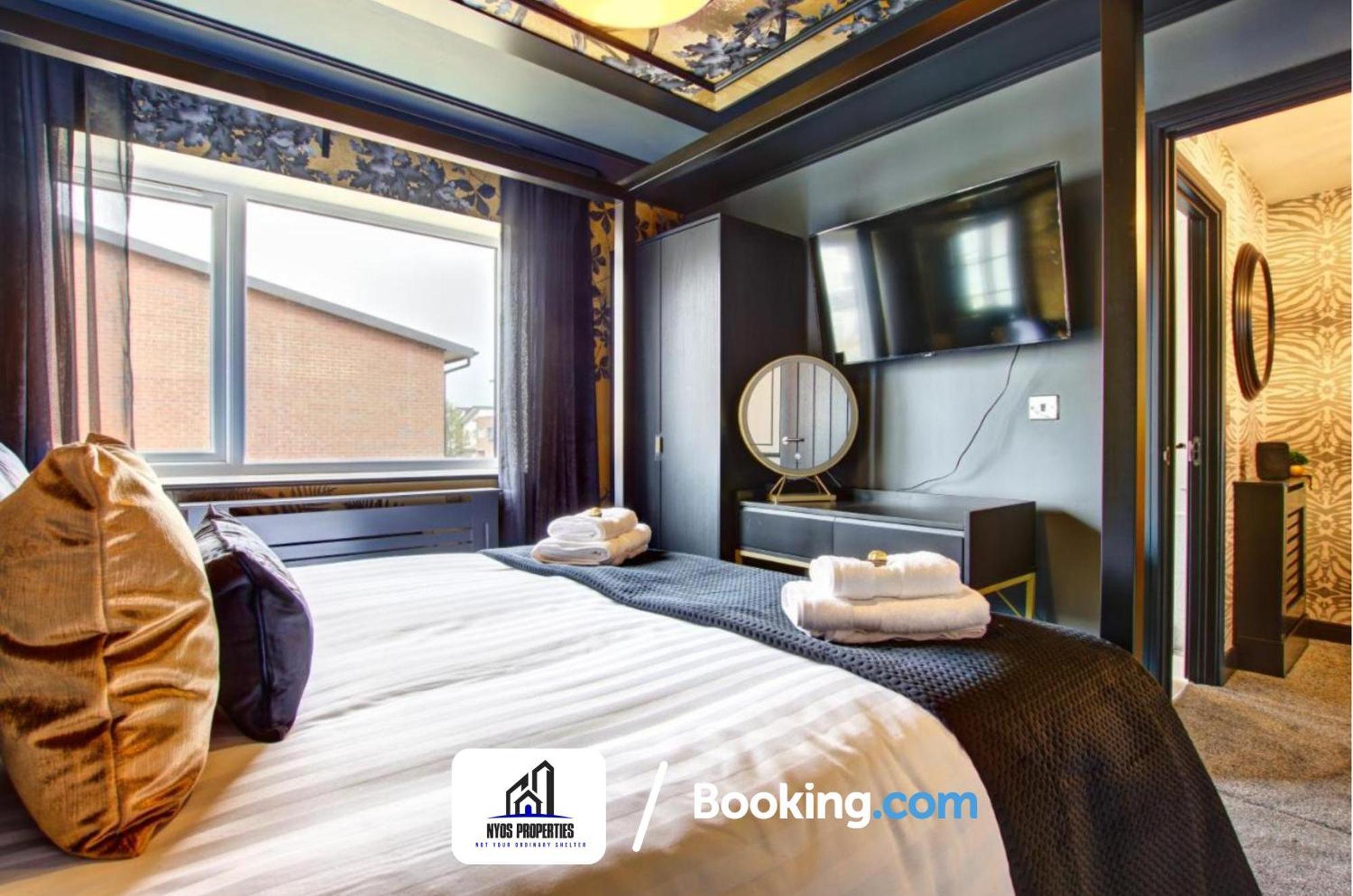3 Bedroom Home By Nyos Properties Short Lets & Serviced Accommodation Manchester With Garden Zewnętrze zdjęcie